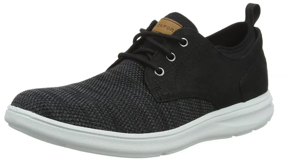 Rockport Zaden Plain Toe Mens Black Oxfords Lace Up Casual Shoes 9.5 M